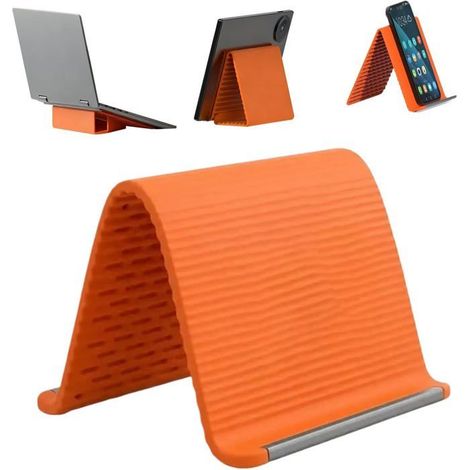 Support Téléphone Bureau - 1 Unité - Antidérapant Pliable - pour Voyage et Maison en Silicone (1/5)