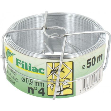 Verzinkter Befestigungsdraht Rolle 50 m ø 0,9 mm - Filiac