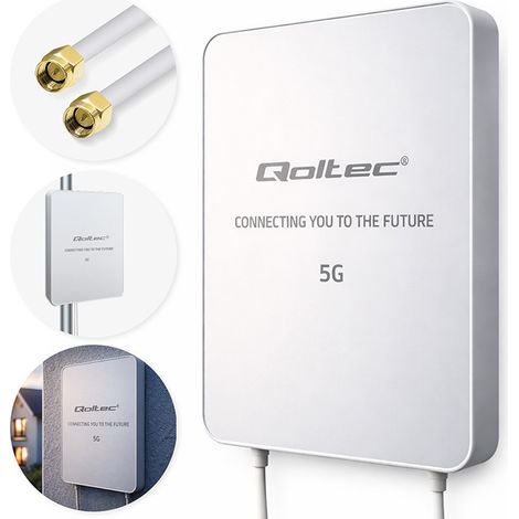 Qoltec Antena 5G LTE  16dBi  direccional  exterior  SMA  3300-3800MHz  resistente al agua  3m (1/5)