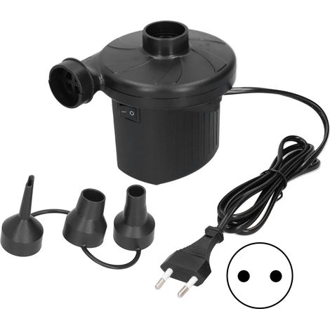 Gonfleur électrique portable 150 W à 3 embouts, gonflage et dégonflage, universel, pour le camping et les activités de plein air (prise UE 220 V). (1/5)