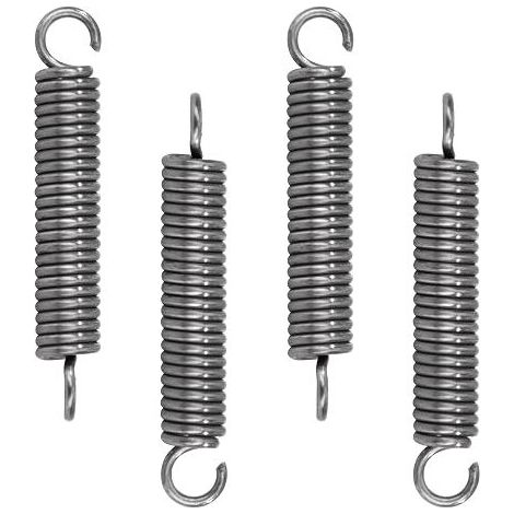 Traction Spring 35 mm Tension Springs with Hooks 90 Degree Stainless Steel Springs Wire Diameter 1 mm Outer Diameter 6 mm Force 3.4 kg (1/5)