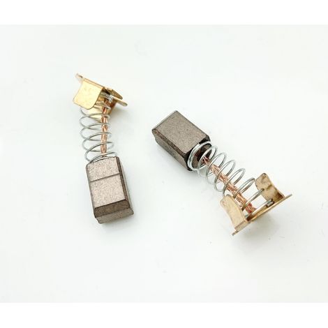 Kohlebürsten geeignet für wiederaufladbare Winkelschleifer, Winkelschleifer, elektrische Bohrmaschinen, Schneidemaschinen, Schraubendreher und 7x7,5 mm Bürsten. (1/4)