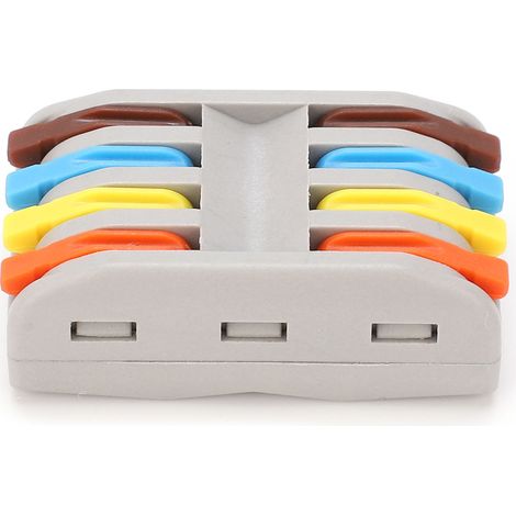 Lot de 5 bornes à sertir SPL pour câbles rigides flexibles à conducteur rapide, multicolores SPL-4 (1/5)