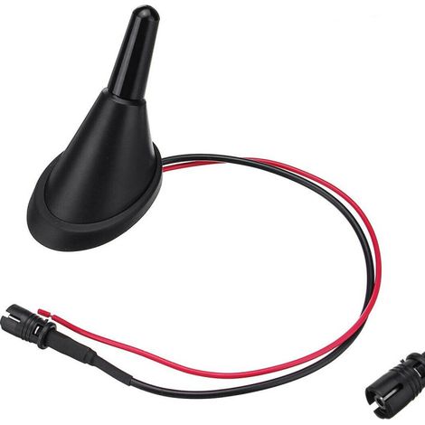 AM-FM schwarze Autoantenne 3 cm mit Verstärker RAKU II für Volkswagen, Audi, Seat, Škoda