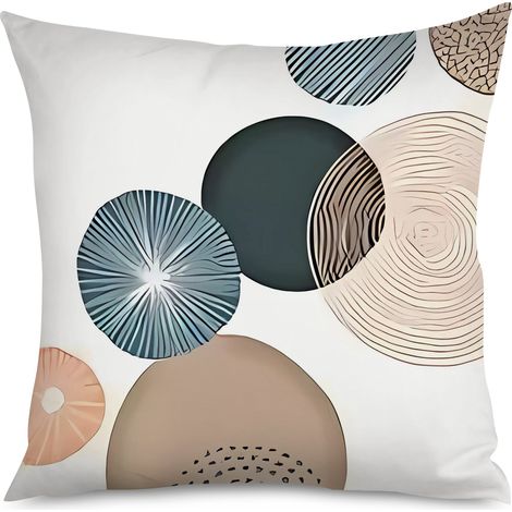 Housse de Coussin Motif Géométrique Déco Salon (1/5)