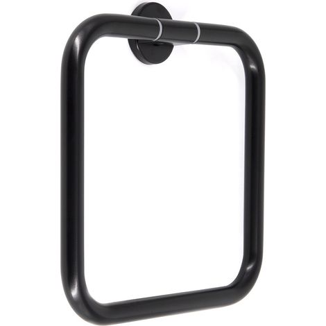 Inda - Porta asciugamani ad anello One nero (1/2)