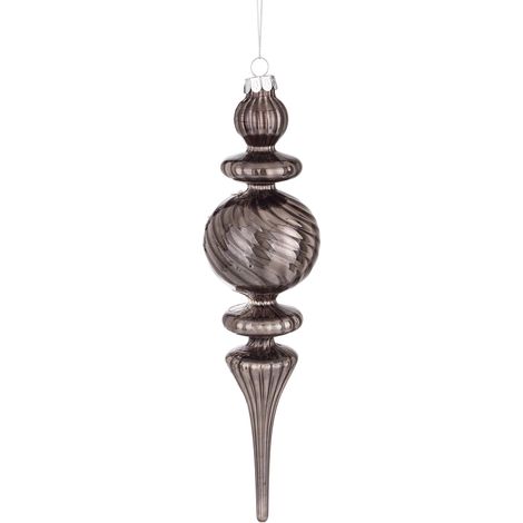 Laura-Glaskugel, grau, 25 x 6 x 6 cm (1/4)