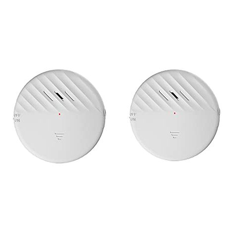 Alarme de sécurité pour portes et fenêtres, avec capteur de vibrations, noire, lot de 2