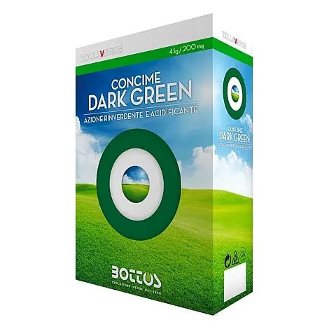 Engrais Dark Green Bottos 11-0-0 : Revigorant Gazon Rapide 4Kg - 100 mt - 15x21 mm