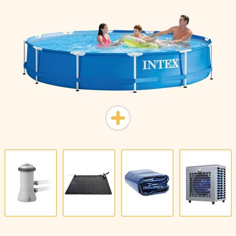 Intex Piscine Tubulaire Ronde - 366x76 cm - 5-pièces S216 (1/5)