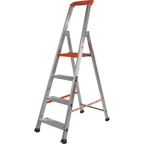 Scala Domestica Aperta Chiusa Gierre Professionale in Alluminio 4 Gr 87 cm 162 cm