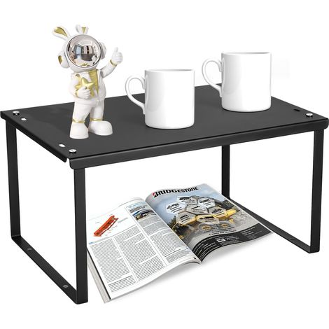 Étagère Cuisine en métal, Étagère à épices empilable, 1 niveau, Moderne, Organisateur polyvalent pour épices, maquillage et ustensiles, idéale comme rangement cuisine (1/5)