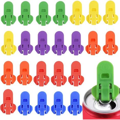 Abrelatas, 24 piezas, Abrelatas, Abrelatas manual fácil, Abrelatas, Abrelatas para latas, Abrelatas de plástico, Cierre de latas, Cierre de latas (1/5)