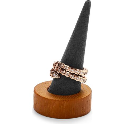 Ringständer aus Massivholz (grau) (1/5)