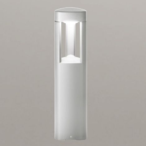Lampioncino alluminio gea led janet ges480 50h led lampada terra grigio metallizzato moderna esterno gx53 ip54