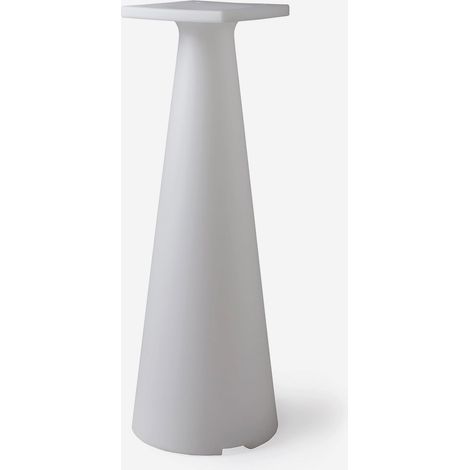 Base tavolo luminosa LED da esterno IP65 in polietilene 110cm Tiffany