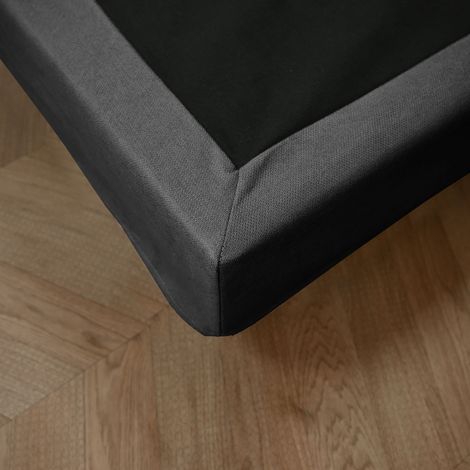 Cache-sommier anthracite RONDA 160x200 cm - SOMEO - Ronda