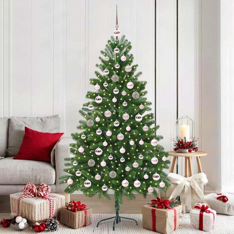Weihnachtsbaum mit 300 LEDs mit Ständer Grün 180 cm PE