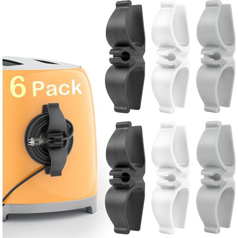 Kabel-Organizer für Küchengeräte – 6er-Pack, Kabelhalter für kleine Küchengeräte mit Aufklebern