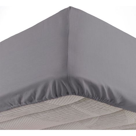 Fitted sheet "Lina" 90x200cm Grey