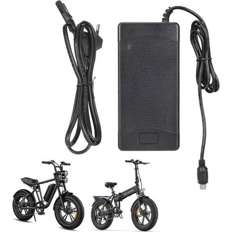 BRICOOMARKET Chargeur 54,6V 2A pour ENGWE EP-2Pro/Engine Pro Vélo Électrique Scooter 48V Batterie Lithium-ION Charge Rapide Arrêt Automatique