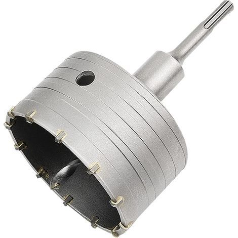 Scie à cloche trépan béton 110 mm – Adaptateur SDS Plus – Carbure et tungstène YG8 – Couper brique ciment pierre – Coupe précise et rapide (1/5)