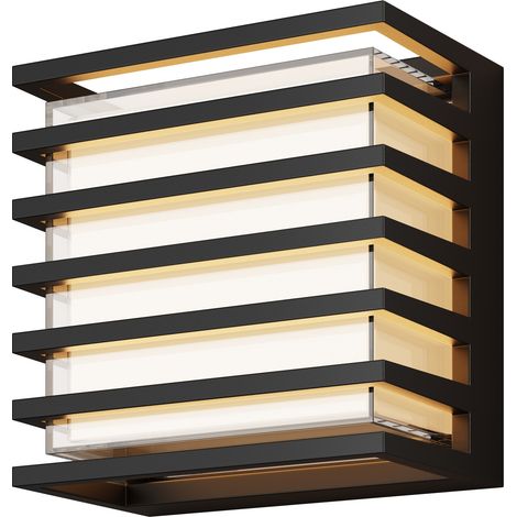 Maytoni Downing Street Lampada da parete moderna per esterni nera 3000K 380lm IP65 (1/3)