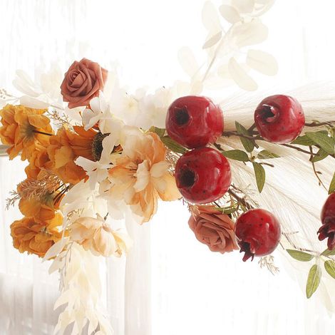 Guirlande de Tournesols Artificiels pour Arche de Mariage - Décoration Florale en Soie