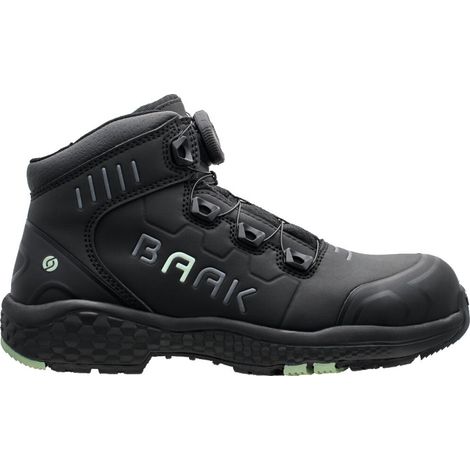 Baak Sicherheitsstiefel Alessia 224023 S3S FO HRO LG SC SR ESD Gr. 41 schwarz/grün (1/5)