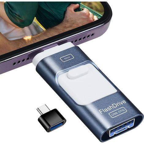 Clé USB 64 Go, 4 en 1 Cle USB pour Phone, Clé USB 64 Go Clef USB (1/5)