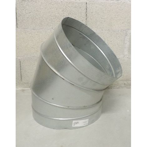 Coude mâle/mâle à 45° acier galvanisé diamètre de raccordement 400 mm S&P (UNELVENT) 864325