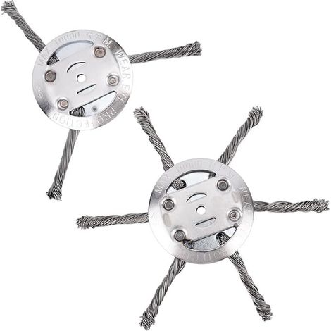 Brosses de charbons lithium-ion pour tondeuse à gazon, jeu de 6 pièces compatibles avec coupe-herbe, tête de torsion et lame de remplacement de haute performance.-x