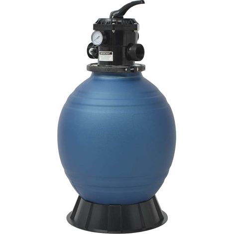 Pool Sand Filter with 6 Position Valve Blue 460 mm vidaXL