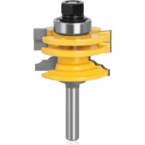 Fresa para carpintería, fresa para ranurar, fresa para juntas de espiga para herramienta de corte de madera para máquina de grabado, máquina de decoupage, vástago de 8 mm (1/5)