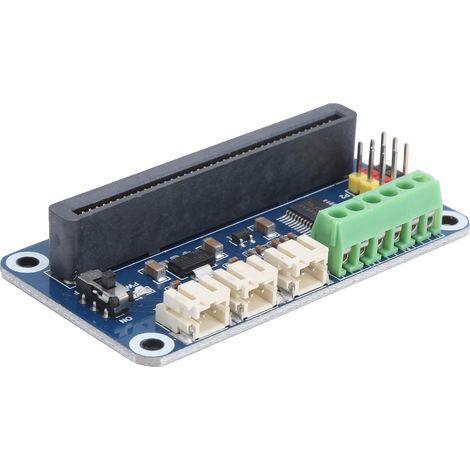 Carte pilote moteur Micro:bit pour deux moteurs à courant continu et trois servomoteurs, module de commande robotique, compatible avec cartes BBC Micro:bit, kit d'extension électronique. (1/5)