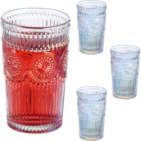 Vintage Trinkgläser 4er-Pack