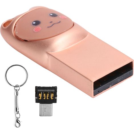 Clé USB 2.0 64 Go Transportable, Mémoire Stick Original Cadeau, Transmission Haute Vitesse, Brancher et Utiliser, Format Mignon (1/5)