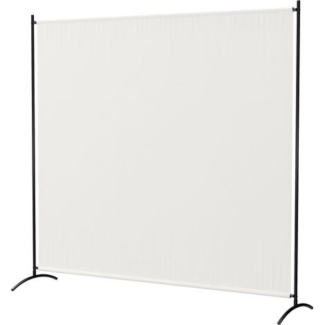 Paravent Extérieur à Panneau Unique, Séparateur de Pièce de 180H cm avec Protection UV30+, Beige