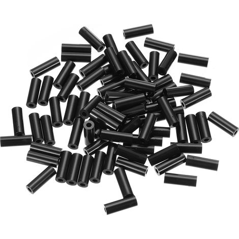 Entretoise Plastique ABS Noir M3 3.2mm Id x 7mm Od x 20mm L 120Pcs (1/5)