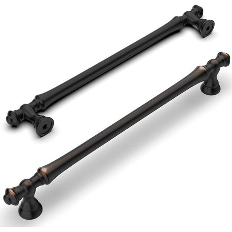 JSSEVN-tiradores para muebles de bronce aceitado, 192 mm, aleación de zinc, para cocina, armarios, cajones y alacenas. (1/5)