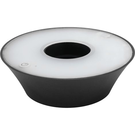 Lampe de table LED sans fil innovante avec câble USB pour bouteilles de vin, idéale pour les hôtels, restaurants et bars, noire (1/5)