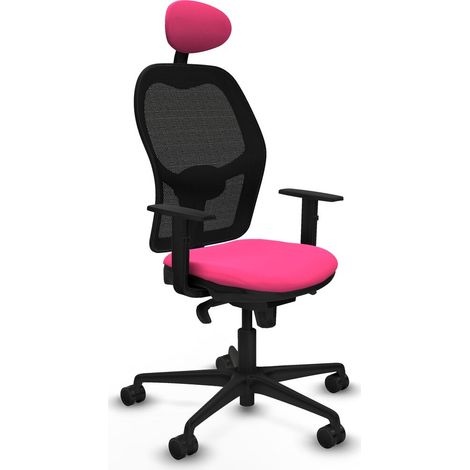 Sedia Ufficio con Poggiatesta Jorquera Piqueras y Crespo 1D036N1 Rosa (1/5)