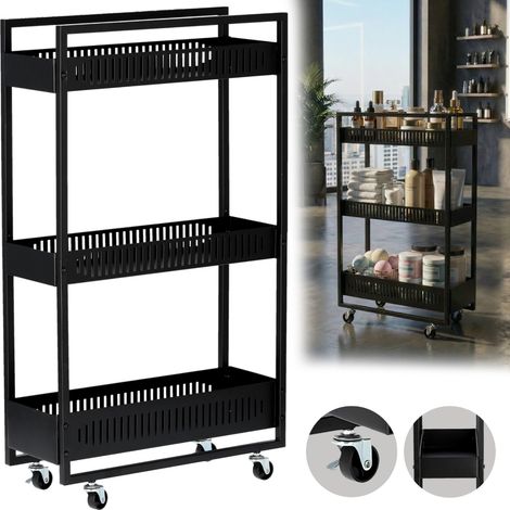 Carrello per parrucchieri, cosmetici, spa, salone, scaffali, scaffale su ruote (1/4)