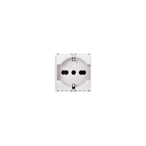 Presa Vimar Eikon 2P+T 16A universale bianca 20210.B