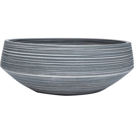 Maison Exclusive - Lavabo da Appoggio Grigio Rotondo Φ41x14 cm Ceramica