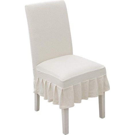 [JAMAIS UTILISÉ]Housses de Chaise 2 Pièces pour Protection de Chaise Couverture Extensible Chaise Amovible Lavable (1/3)