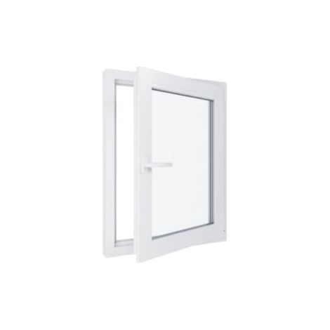 Finestra in PVC - Triplo vetro - Bianco - 700 mmx900 mm cm