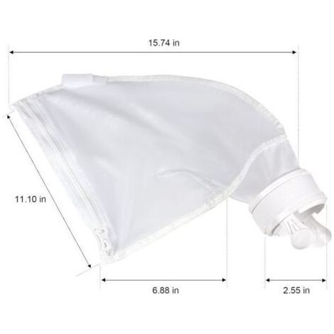 Sac de Nettoyeur de Piscine,Pochette en Nylon à Fermeture Eclair de Remplacement pour Les Pièces de Nettoyeur de Piscine Polaris 280 et 480 (2 Pack) (1/3)