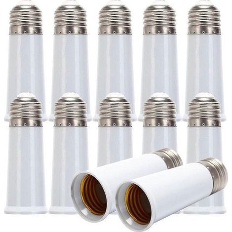 Rallonge 95 mm E27 vers douille E27 pour ampoule. (1/5)