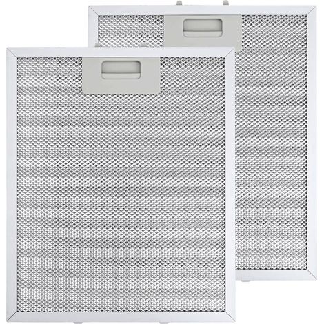 2 pièces 305 x 267 mm Filtre Hotte Aspirante pour Hotte Aspirante Blancs Grande Capacité de Stockage d'huile Résistance aux Hautes Températures Pièce de Rechange 5 Couches (1/5)